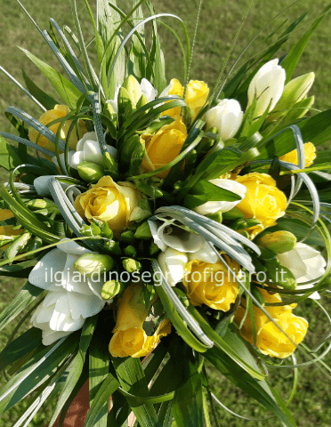 Bouquet rose e  fresie